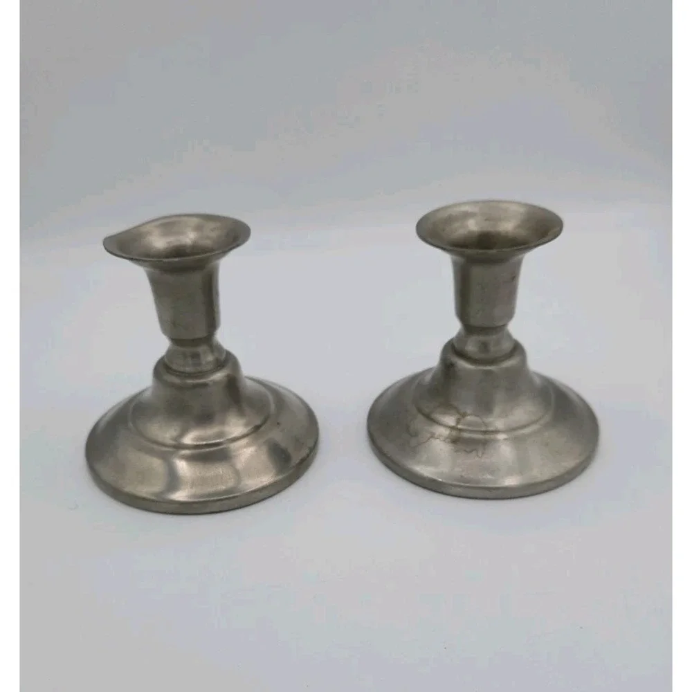 International Pewter Company Candlesticks Set of 2 Candle Holders‎